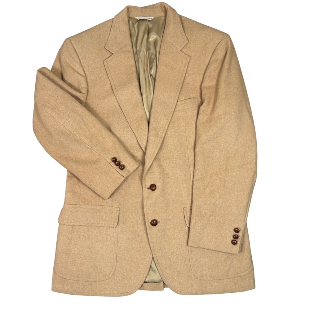 Men's 100% Camel Hair Blazer VTG Dillard's Sz-40R Button Corporate